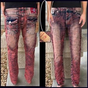 !!!!SOLD!!!! True Religion BNWT Acid Wash Mens Jeans 34W x 32L.